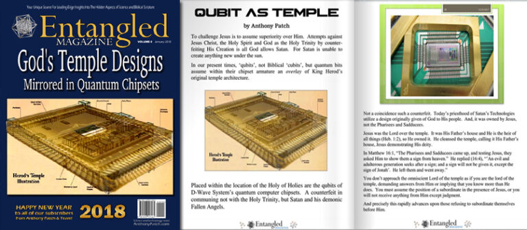 God`s Temple designs mirrored in quantum chipset