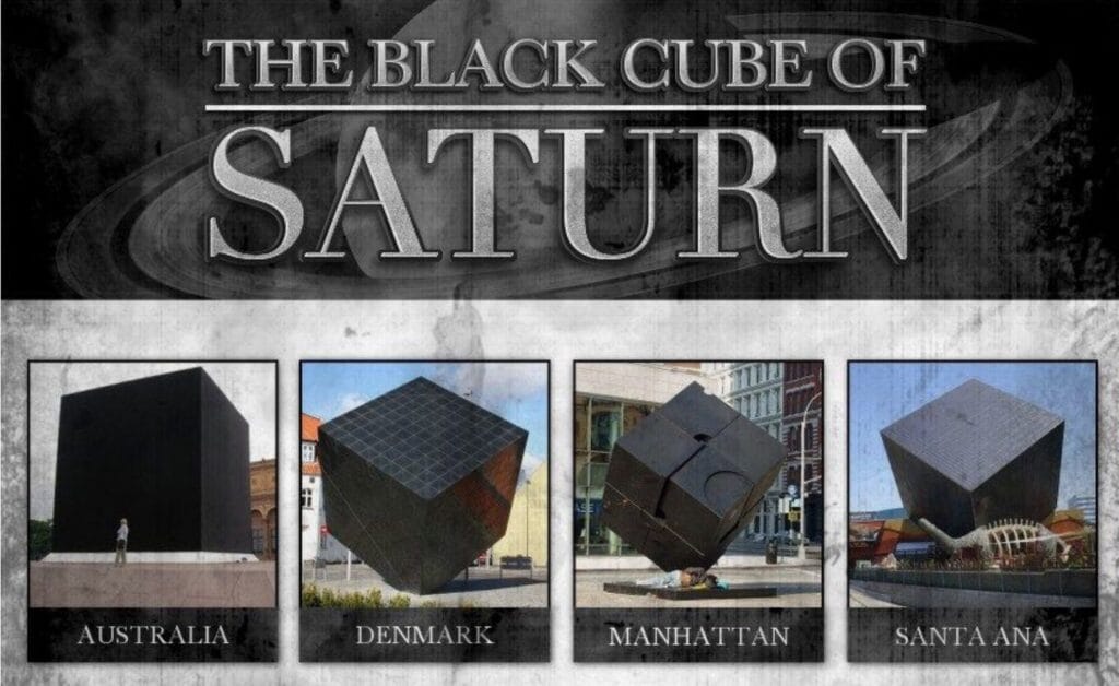 The Black Cube of Saturn