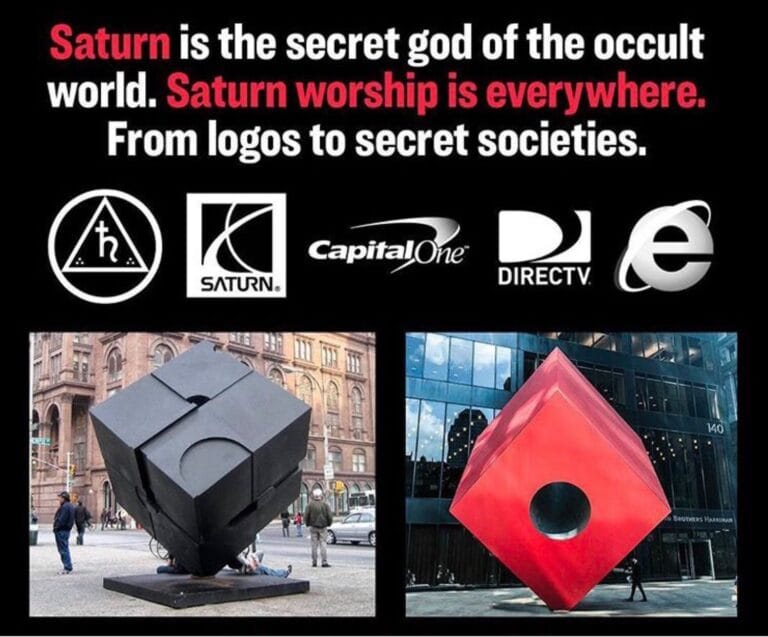 The Black Cube of Saturn
